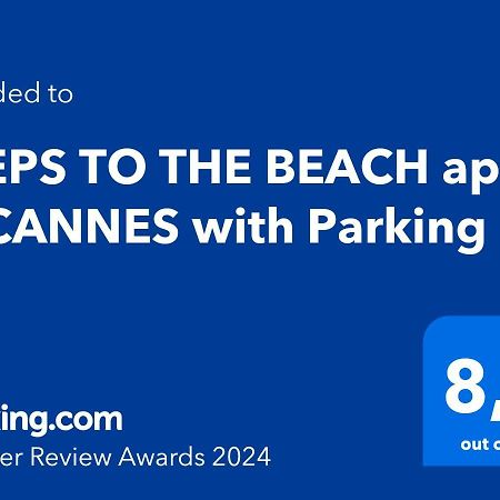 Steps To The Beach Apart In Cannes With Parking Eksteriør bilde