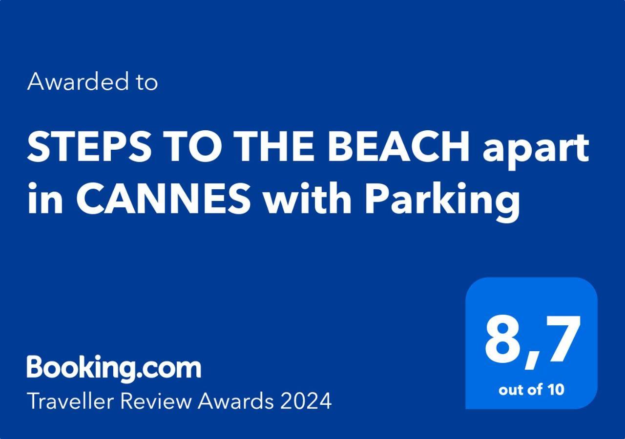 Steps To The Beach Apart In Cannes With Parking Eksteriør bilde